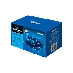 Гирлянда светодиодная 10м с эффектом мерцания. IP67 Uniel UL-00003942 (ULD-S1000-120-TBK)