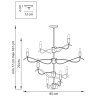 Люстра на штанге Lightstar с поддержкой Алисы, Ragno 733287