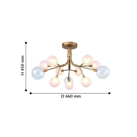 Потолочная люстра Favourite Babylon с поддержкой Алиса 2515-9U-A