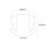 Профиль для накладного магнитного шинопровода Arte Lamp Linea-Accessories A620205