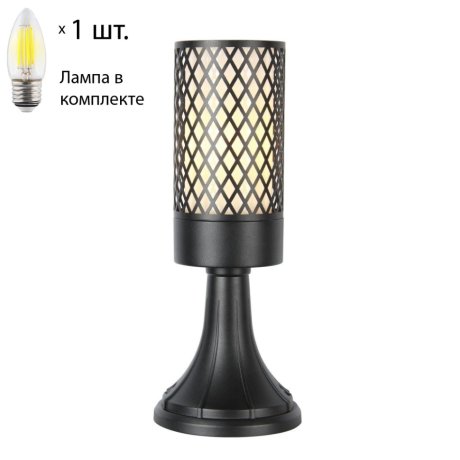 Уличный светильник Favourite Barrel с лампочкой 3019-1T+Lamps E27 Свеча