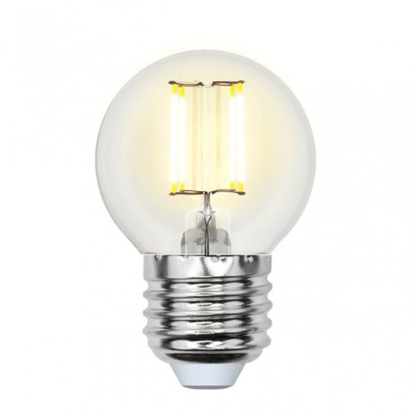 Филаментная лампа E27 6W 4000K (белый) Air Uniel LED-G45-6W-NW-E27-CL GLA01TR (UL-00002208)
