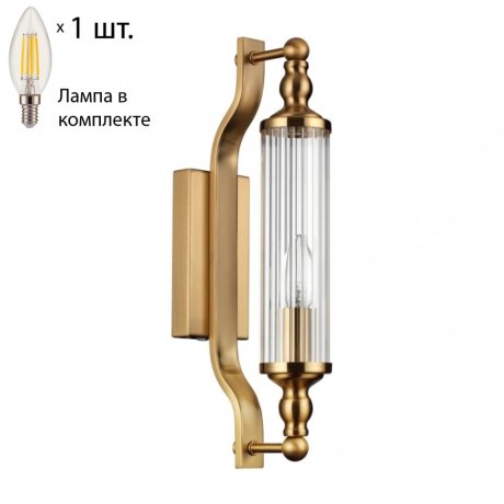 Бра с лампочкой Odeon Light Tolero 4943/1W+Lamps E14 Свеча