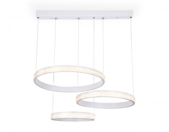 Подвесная диммируемая люстра с пультом ДУ Ambrella light FA6161 WH