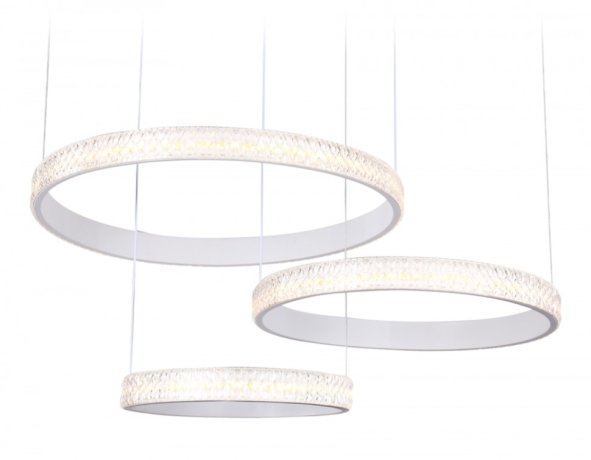 Подвесная диммируемая люстра с пультом ДУ Ambrella light FA6161 WH