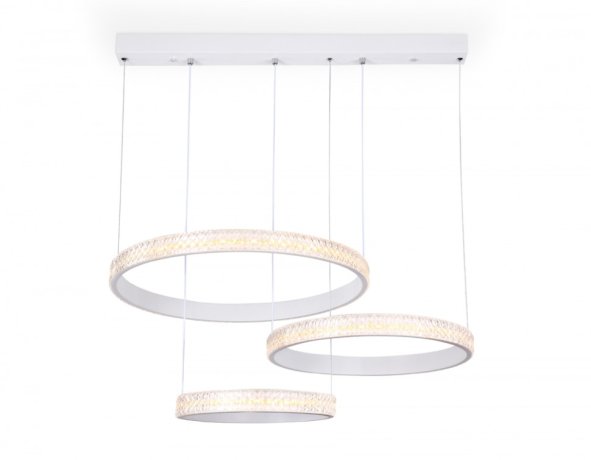 Подвесная диммируемая люстра с пультом ДУ Ambrella light FA6161 WH