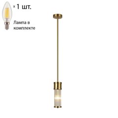 Подвесной светильник с лампочкой Favourite Mirabili 2850-1P+Lamps E14 Свеча
