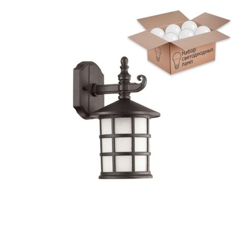 Уличный светильник с лампочкой Odeon Light House 4042/1W+Lamps А60