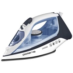 Утюг POLARIS PIR 2483K, 2400 Вт, керамическое покрытие, самоочистка, антикапля, антинакипь, синий, 51339 (456747)