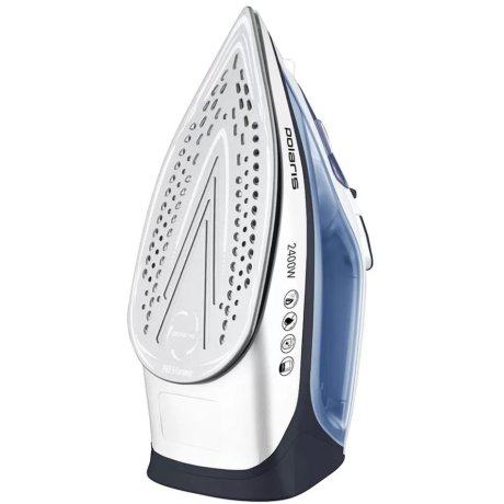 Утюг POLARIS PIR 2483K, 2400 Вт, керамическое покрытие, самоочистка, антикапля, антинакипь, синий, 51339 (456747)