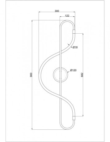 Настенный светильник Arte Lamp Klimt A2850AP-13BK