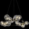 Подвесная люстра Crystal Lux AGATA SP15 V2 BLACK/TRANSPARENTE