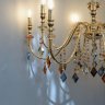 Подвесная люстра Crystal Lux MERCEDES SP6+6 GOLD/COLOR