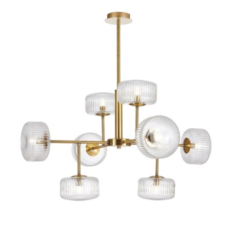 Люстра на штанге Malinconia Favourite с поддержкой Алиса 4051-8P-А