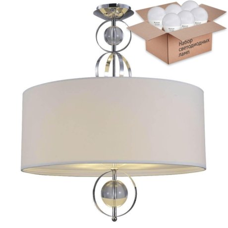 Подвесная люстра Crystal Lux с лампочками Paola PL6+Lamps E27 P45