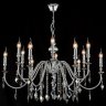 Подвесная люстра Crystal Lux MERCEDES SP6+6 CHROME/SMOKE