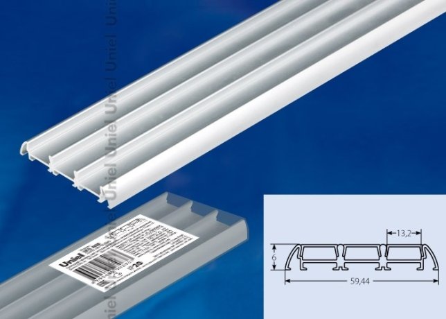 Профиль (UL-00000602) Uniel UFE-A08 Silver