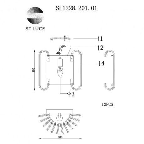 Бра ST Luce Grosseto SL1228.201.01