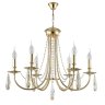 Подвесная люстра Crystal Lux Victoria SP6 GOLD/AMBER (3340/306)
