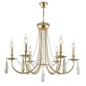 Подвесная люстра Crystal Lux Victoria SP6 GOLD/AMBER (3340/306)