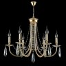 Подвесная люстра Crystal Lux Victoria SP6 GOLD/AMBER (3340/306)