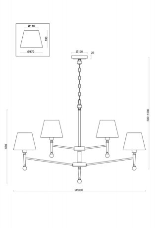 Подвесная люстра Rosemary Freya FR5190PL-12BS