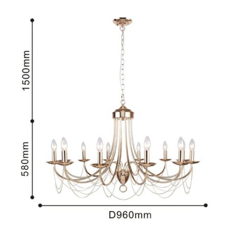 Подвесная люстра F-Promo Plini с поддержкой Алиса 2591-12P-A