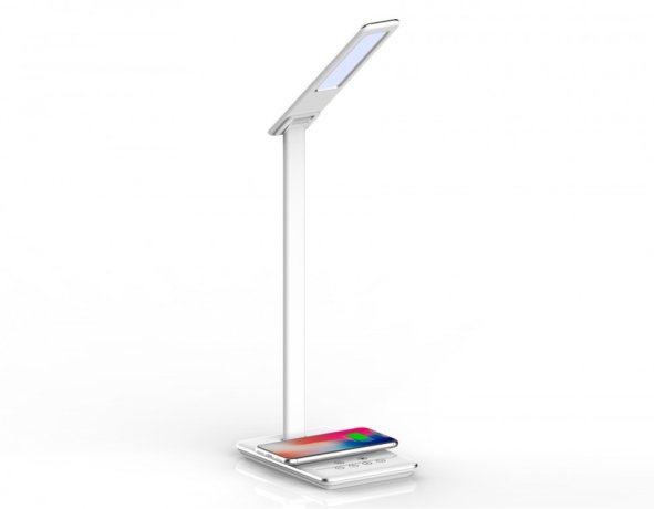 Настольная лампа с беспроводной зарядкой и USB портом Ambrella light Desk DE581