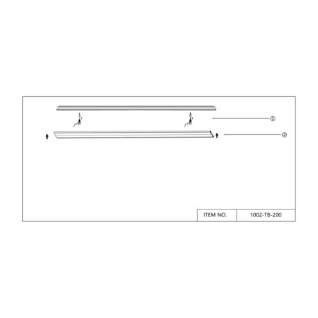 2м. Магнитный ультратонкий шинопровод с технологией "Умный дом" Favourite Unika 1002-TB-200
