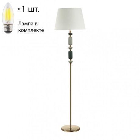 Торшер с лампочкой Odeon Light Candy 4861/1FA+Lamps Е27 Свеча