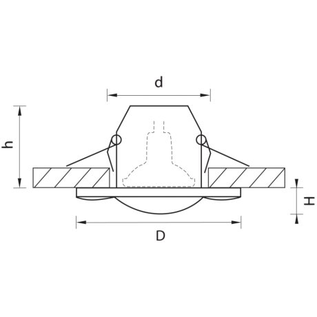 Встраиваемый светильник Lightstar Difesa 006881