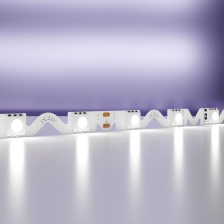 5м. Светодиодная лента холодного цвета 6000К, 12W, 24V, 60LED, IP20 Led strip 20046