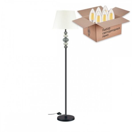 Торшер Odeon Sochi с лампочкой 4896/1F+Lamps E27 Свеча