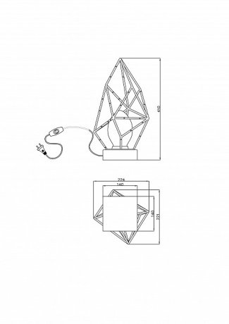 Настольная лампа Lucia Tucci Naomi T4750.1 Gold