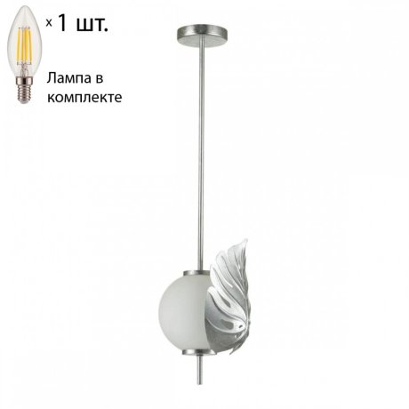 Подвесной светильник Odeon Light Jungle с лампочкой 4865/1+Lamps E14 Свеча