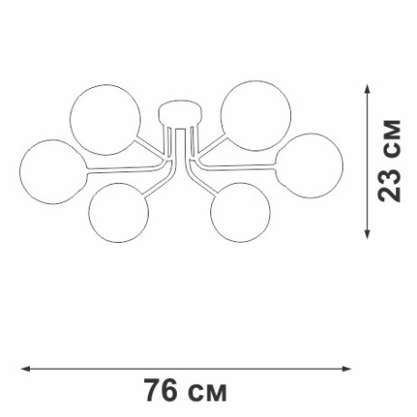 Потолочная люстра Vitaluce V4998-1/6P