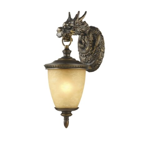 Уличный настенный светильник с лампочкой Favourite Dragon 1716-1W+Lamps А60