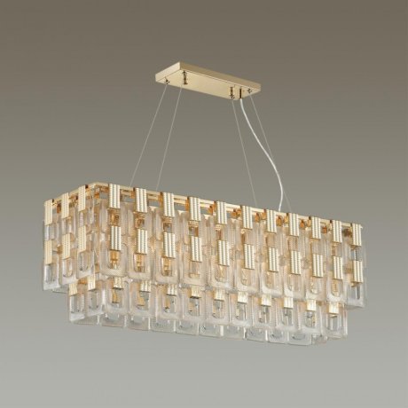 Подвесная люстра с лампочками Odeon Light Buckle 4989/10+Lamps E14 Свеча