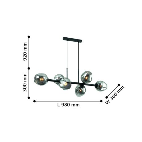 Подвесная люстра Favourite Traube с поддержкой Маруся 2361-6P-М