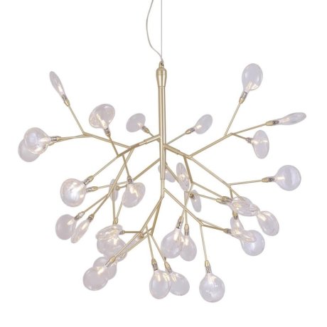 Подвесная люстра Crystal Lux с поддержкой Маруся EVITA SP36 GOLD/TRANSPARENT-М