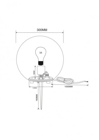 Ландшафтный светильник Erda Maytoni O594FL-01W