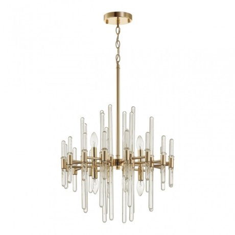 Подвесная люстра с лампочками Odeon Light Stika 4988/8+Lamps E14 Свеча