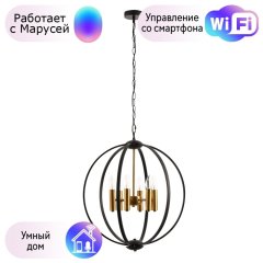 Подвесная люстра Arte Lamp Castula с поддержкой Маруся A7013SP-6BK-М