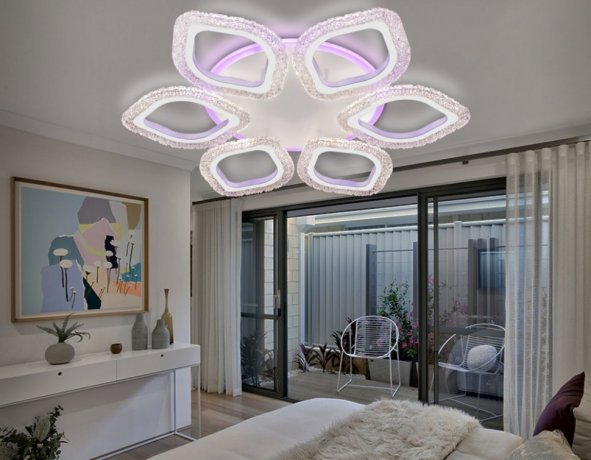 Потолочная диммируемая люстра с пультом ДУ Ambrella light Original FA4503