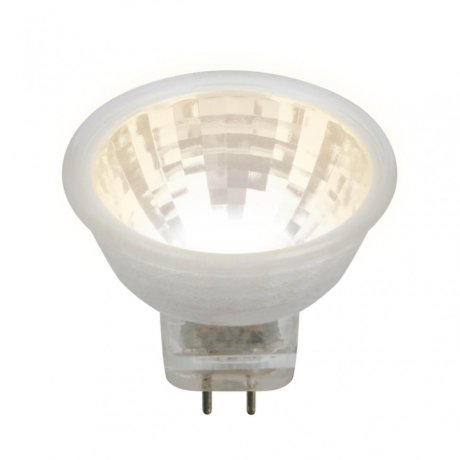 Лампа светодиодная (UL-00001702) Uniel GU4 3W 3000K прозрачная LED-MR11-3W/WW/GU4/220V GLZ21TR