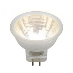 Лампа светодиодная (UL-00001702) Uniel GU4 3W 3000K прозрачная LED-MR11-3W/WW/GU4/220V GLZ21TR