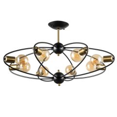 Люстра на штанге Arte lamp Glasgow A1963PL-8BK