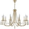 Подвесная люстра Crystal Lux VICTORIA SP10 GOLD/AMBER