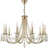 Подвесная люстра Crystal Lux VICTORIA SP10 GOLD/AMBER