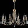 Подвесная люстра Crystal Lux VICTORIA SP10 GOLD/AMBER